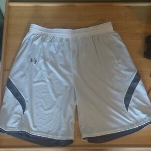 Under Armour Gray and Black Athletic Shorts Lightweight Performance